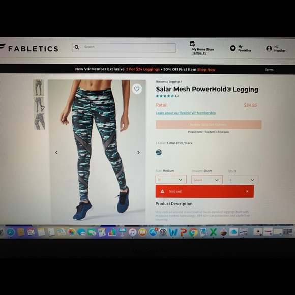 Mesh workout leggings - Picture 3 of 7